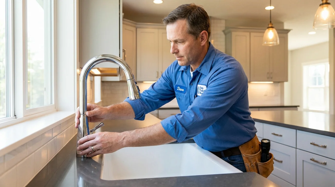 Kitchen faucet installation by Johns Plumbing LLC in Smyrna